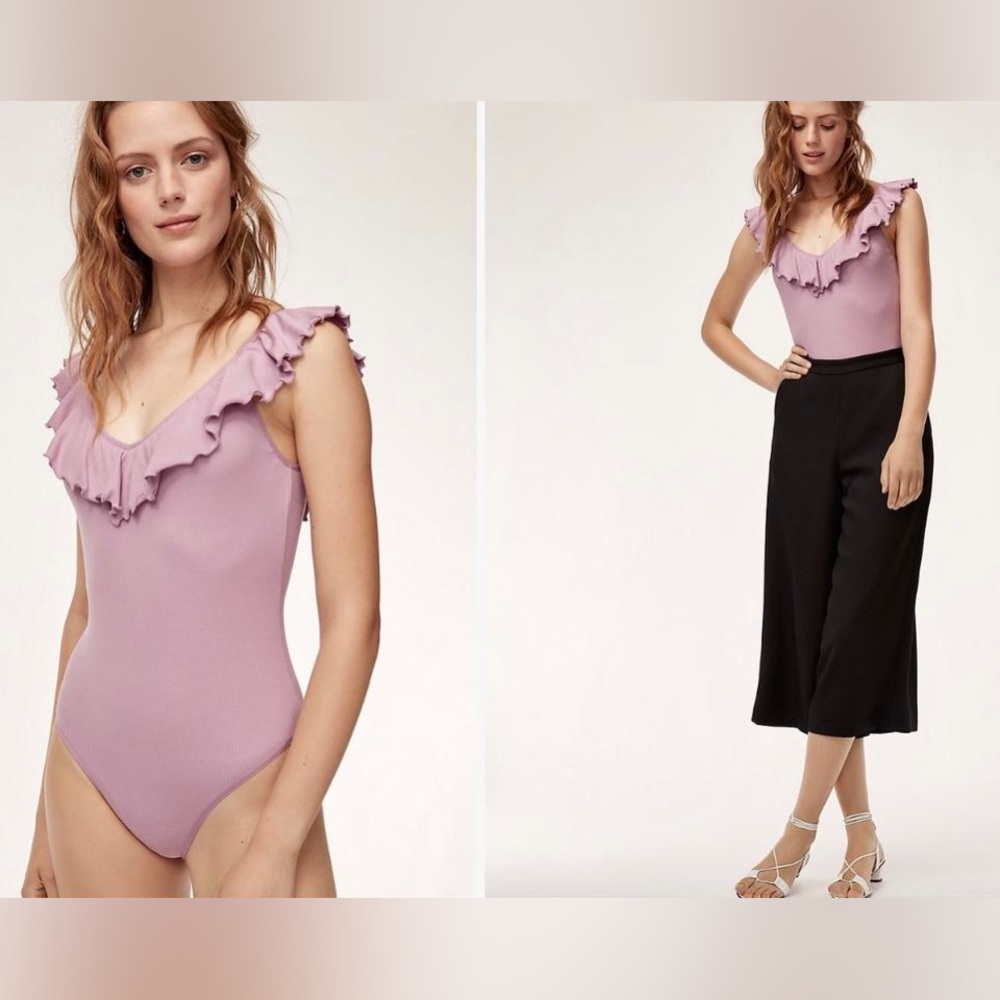 Aritzia Wilfred Danette Bodysuit - Pink Size M - Picture 1 of 3